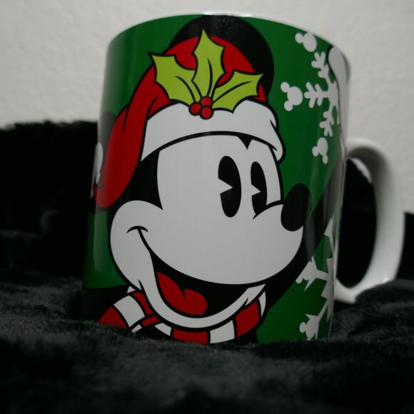 Disney Other - Disney Mickey Mouse Holiday Coffee Mug Large 24oz Galerie Christmas Cup